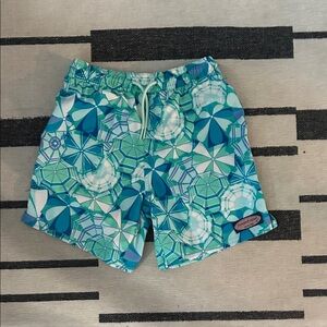 Vineyard Vines Blue and Green Swim Shorts